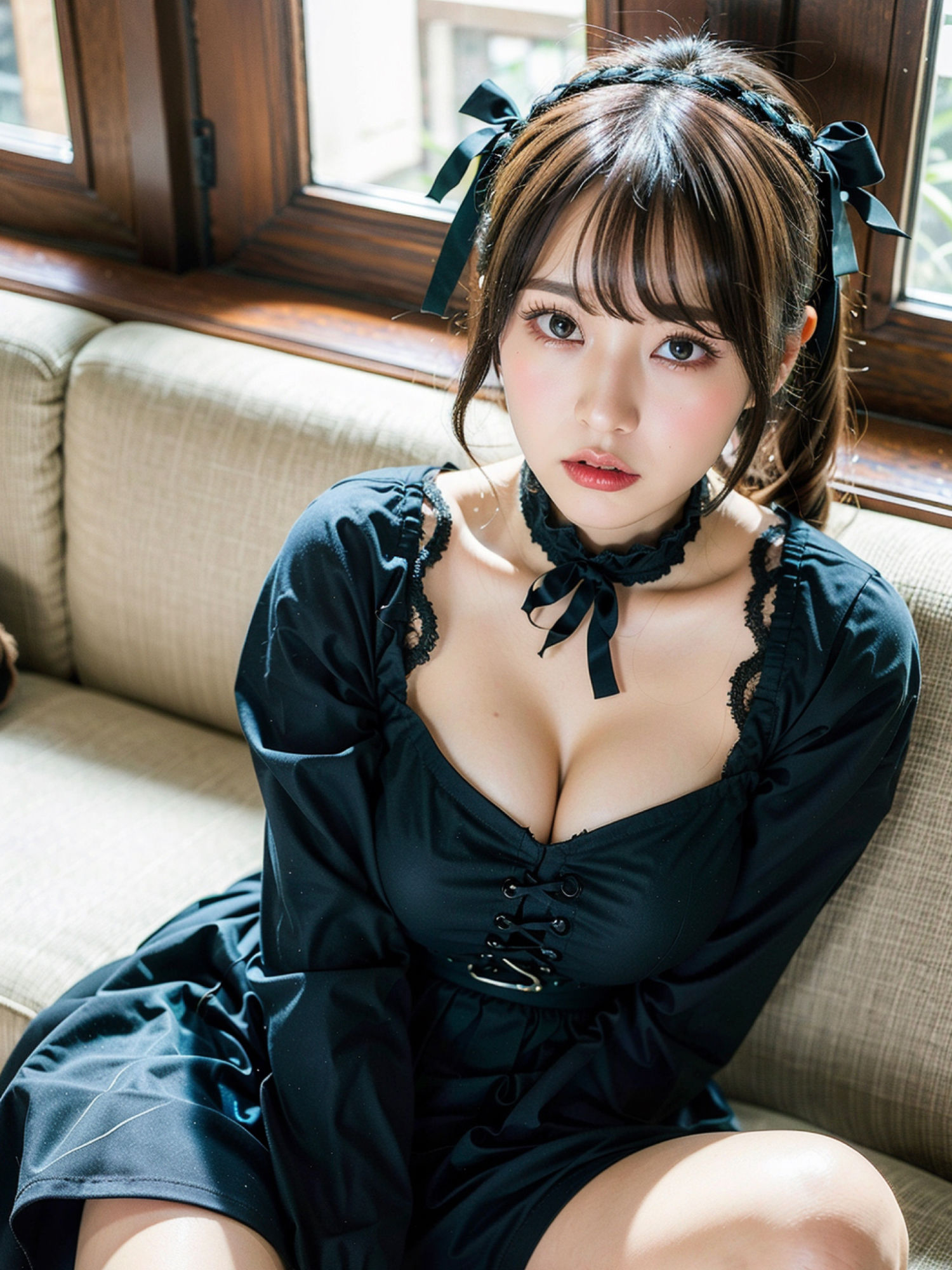 サンプル画像3:上からメイド(マジで恋するAIガール) [d_440652]