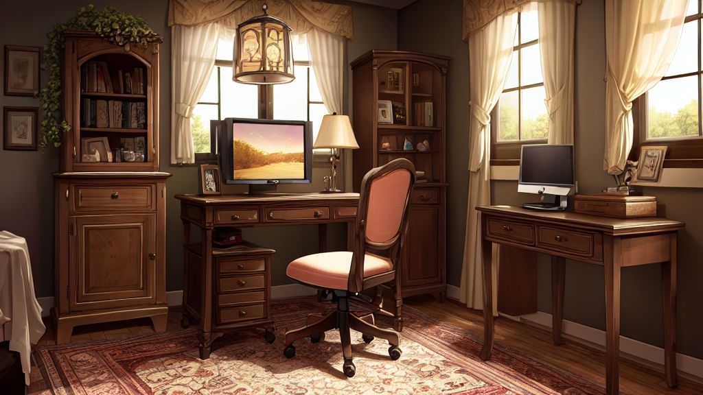 サンプル画像3:AI背景部屋素材集(AI-Pictures) [d_440866]