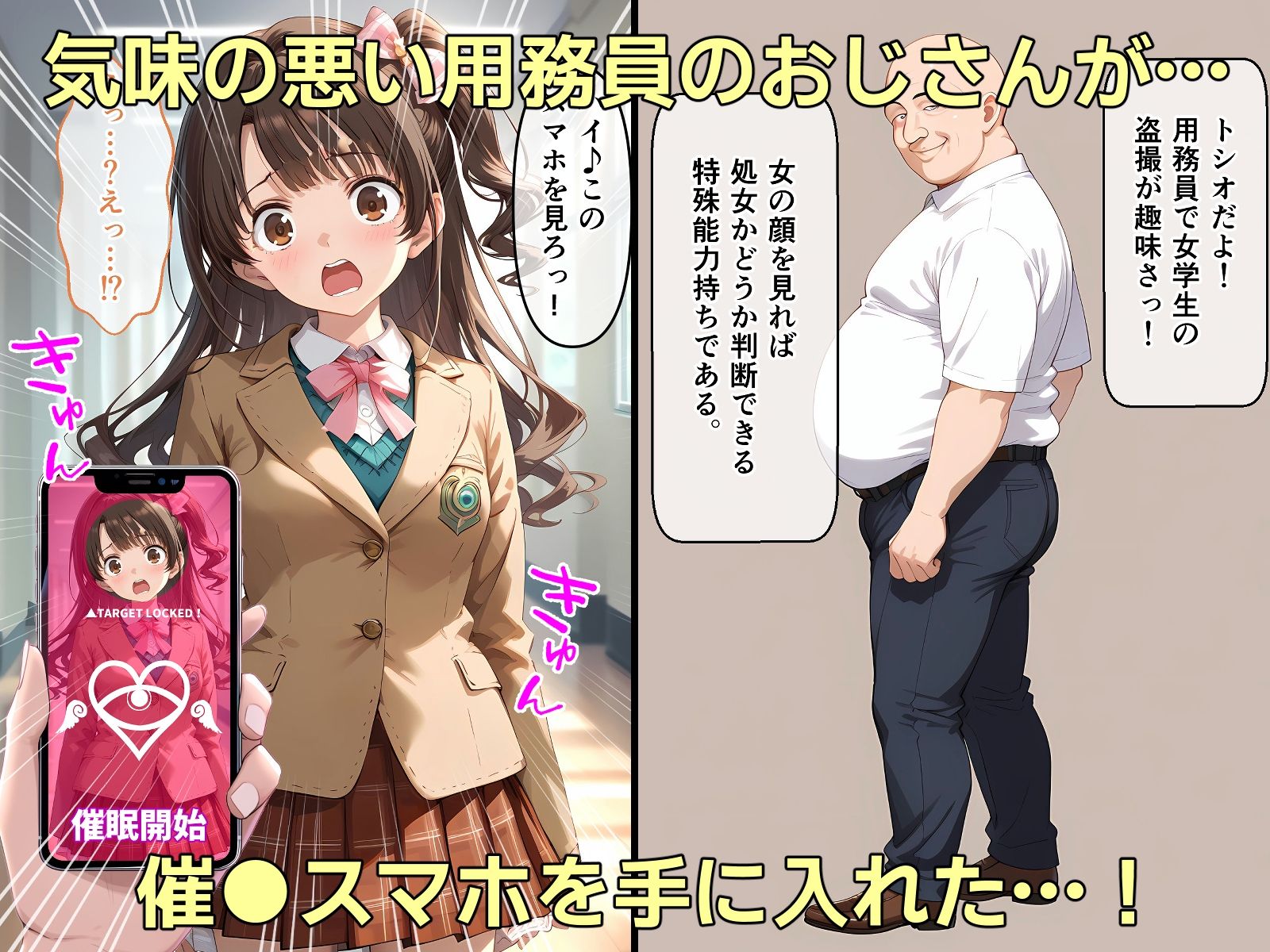 サンプル画像1:アイドル3人がおじさんに催●スマホで寝取られて妊娠エッチ(TOSHIKIX) [d_440981]