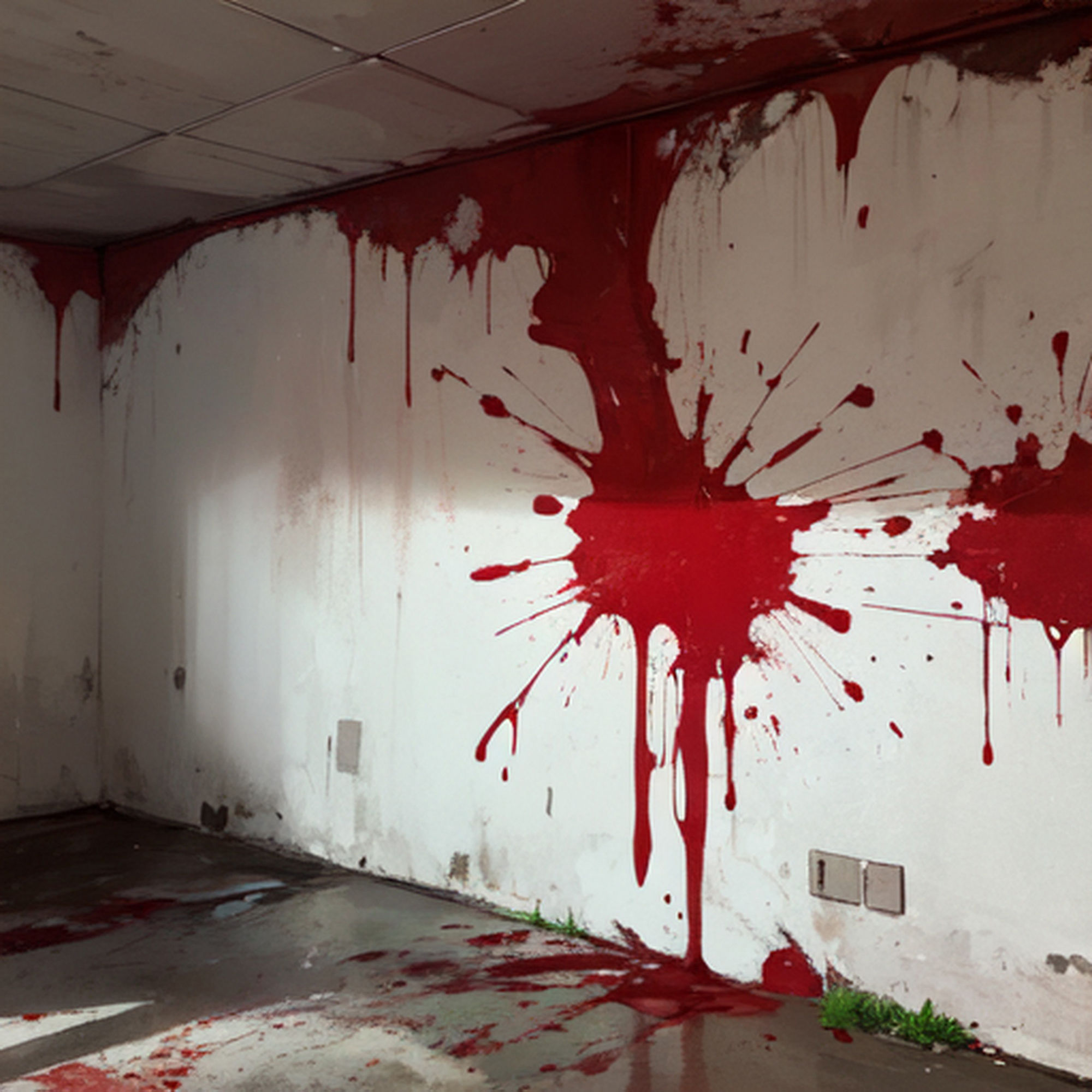 サンプル画像3:血のり・血飛沫 素材(豊川内角) [d_440989]