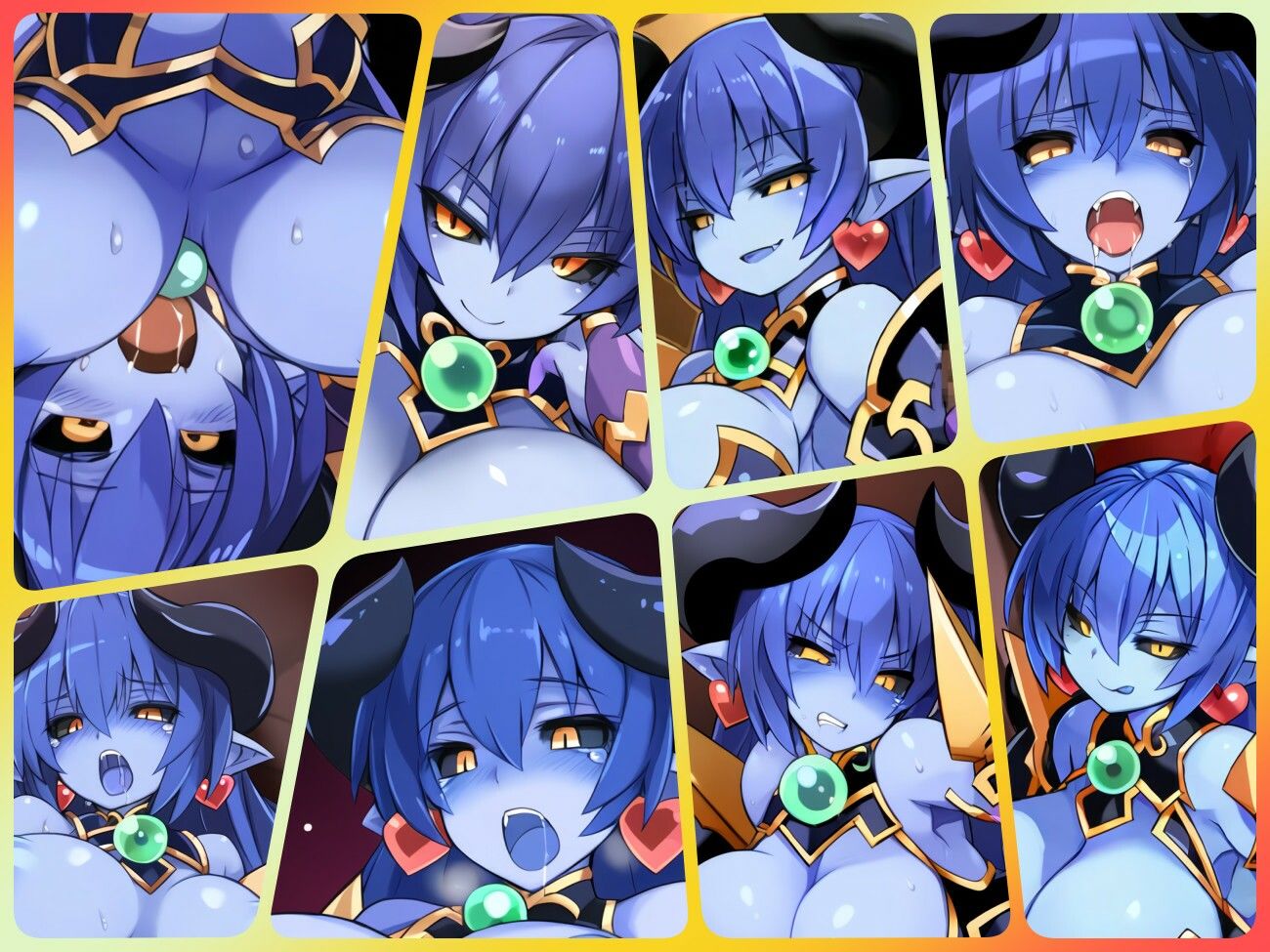 サンプル画像2:青肌魔将軍様の性事情(ある) [d_441020]