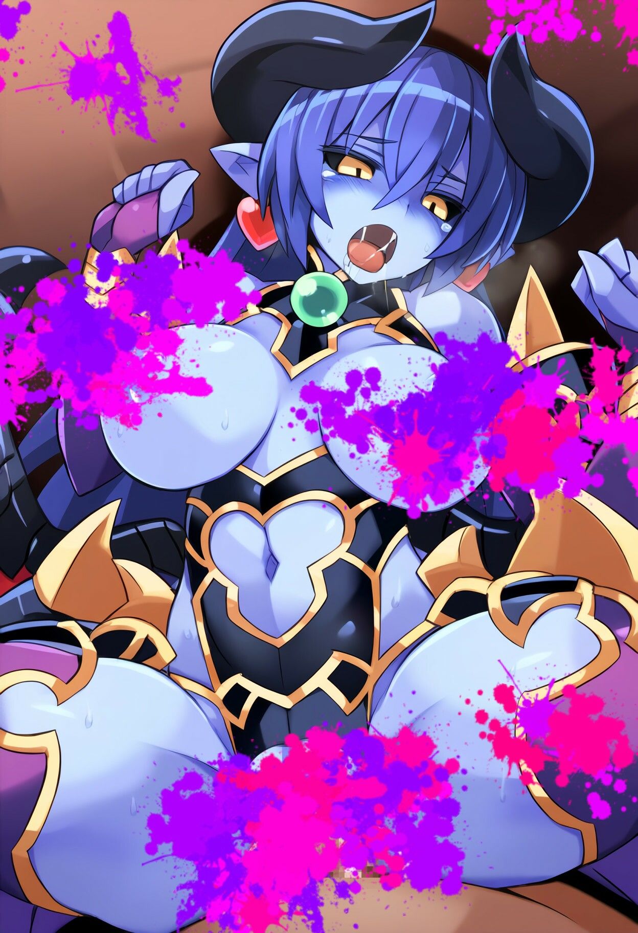 サンプル画像3:青肌魔将軍様の性事情(ある) [d_441020]