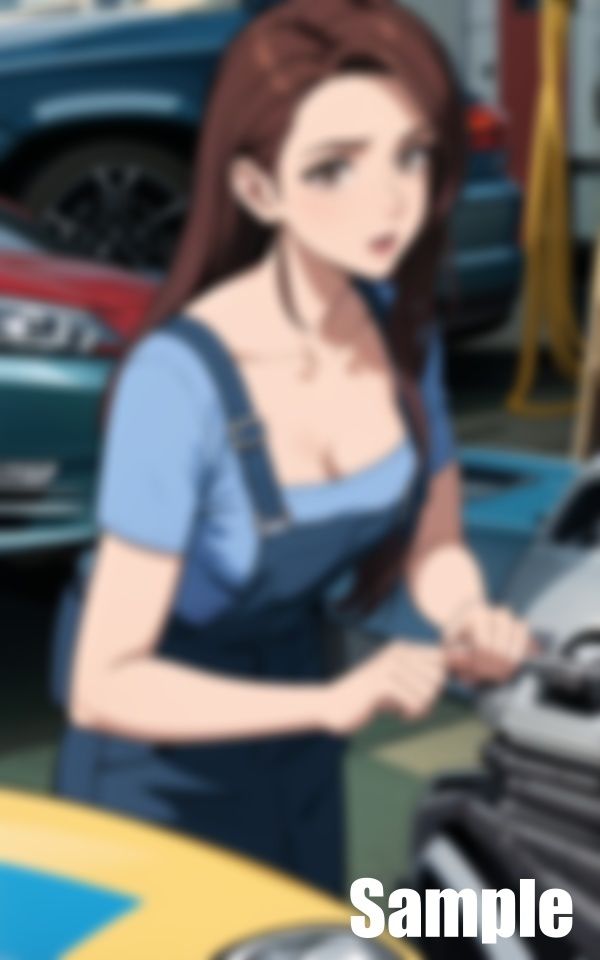 サンプル画像1:自動車整備女子(ひからむ) [d_441072]