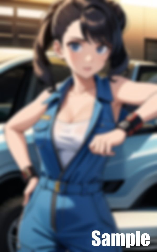 サンプル画像2:自動車整備女子(ひからむ) [d_441072]