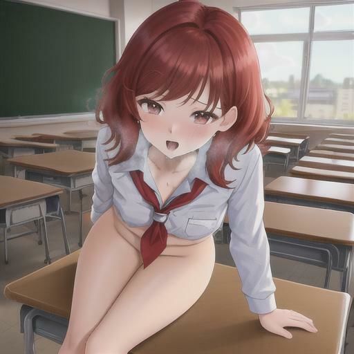 サンプル画像5:赤髪シャギーちゃんのどこでも露出！！(まんまんちん) [d_441078]