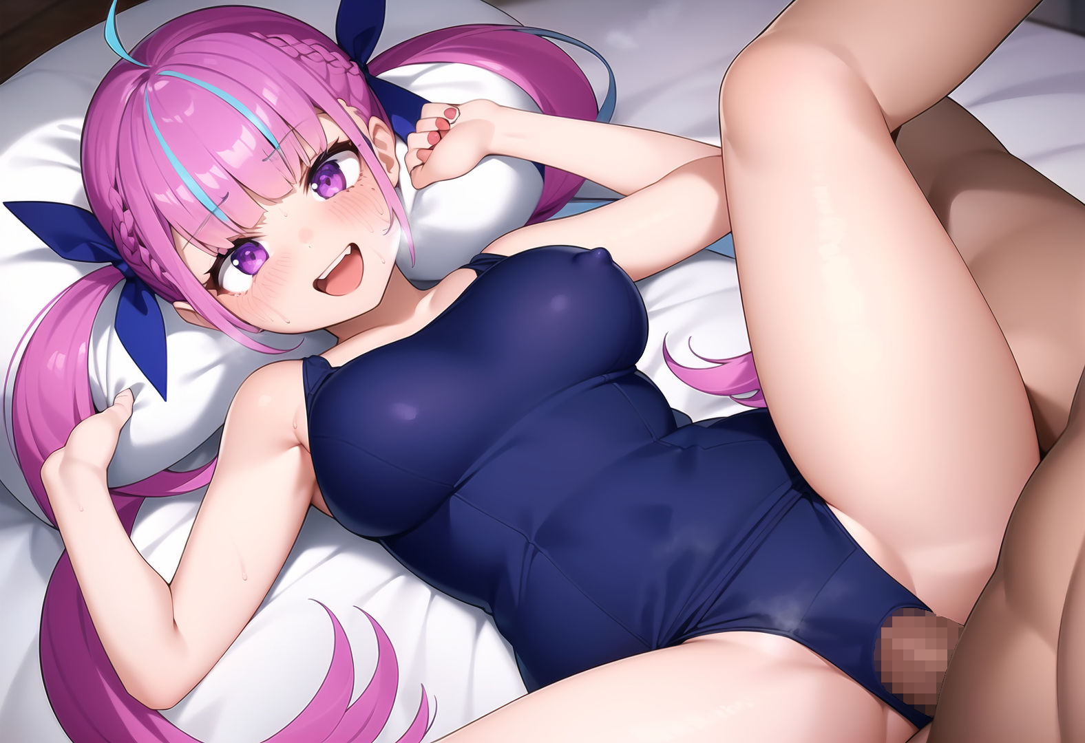 サンプル画像5:スク水湊〇くあと叡智(AIの叡智絵置き場) [d_441247]