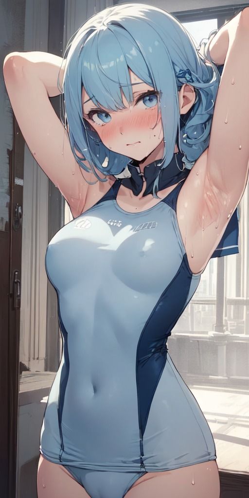 サンプル画像3:【200枚】スポーツ美少女たちのムレムレ汗ばむ腋(紺色ドリーム) [d_441268]