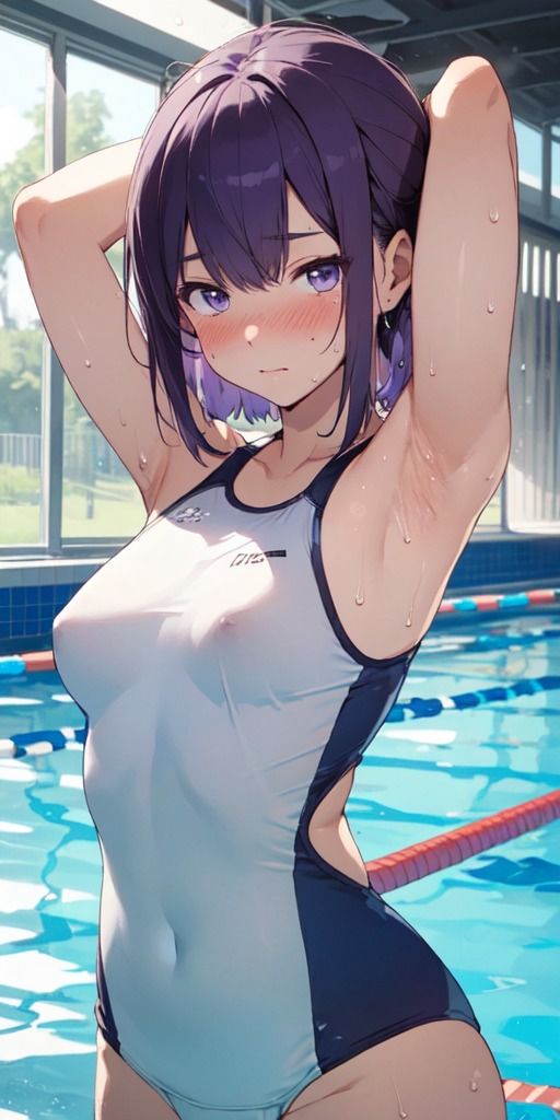 サンプル画像4:【200枚】スポーツ美少女たちのムレムレ汗ばむ腋(紺色ドリーム) [d_441268]