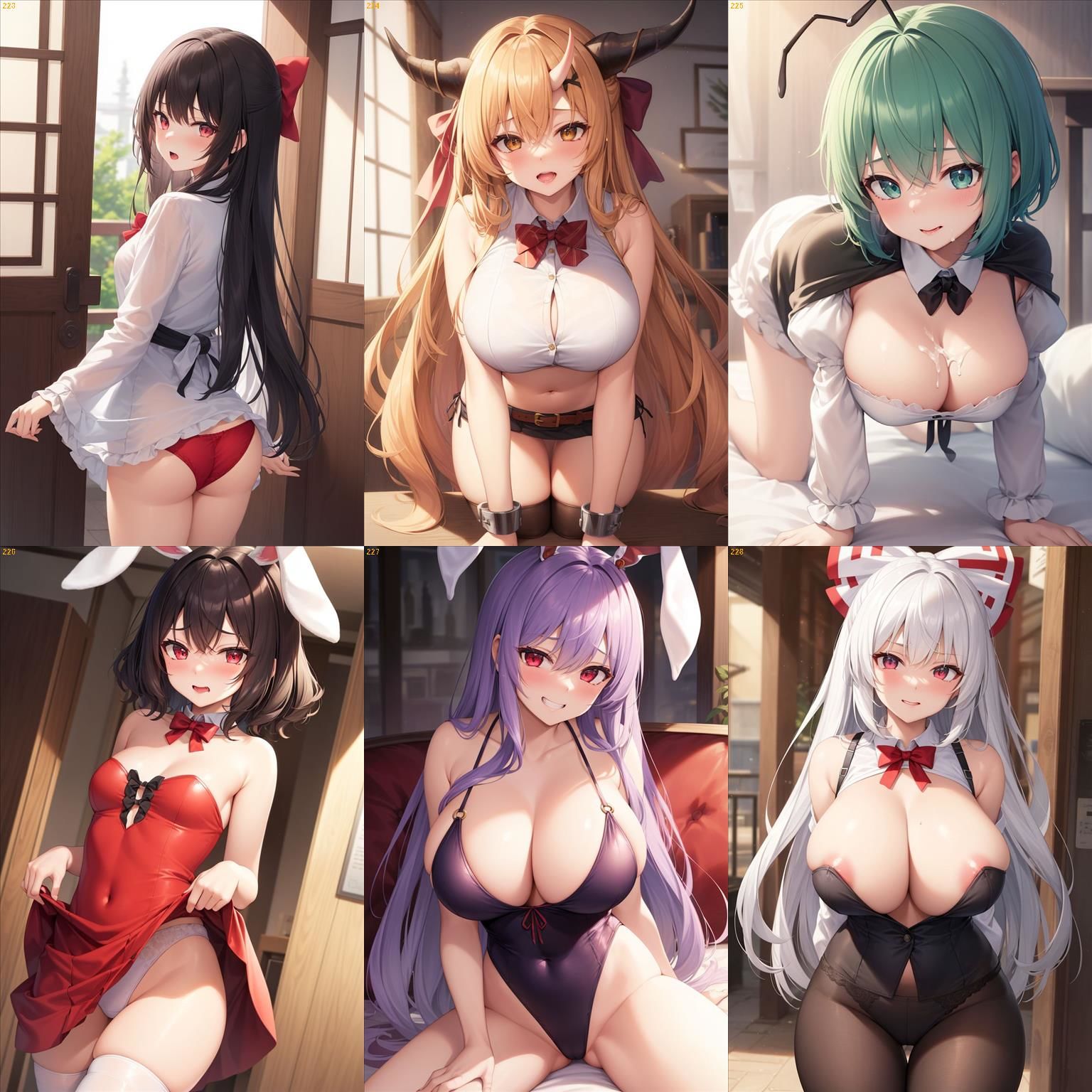 サンプル画像5:ノーモザイク！東方永夜抄キャラの誘惑(NOTモザイク製作所) [d_441337]