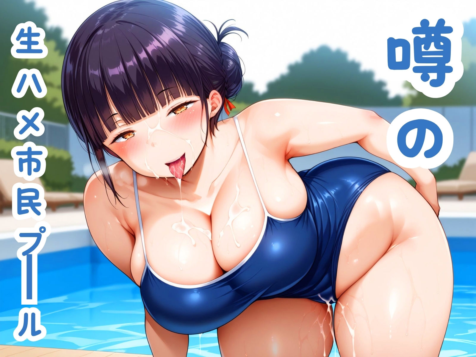 サンプル画像1:生ハメ可能な噂の市民プール(パイナップルシェイク) [d_441346]