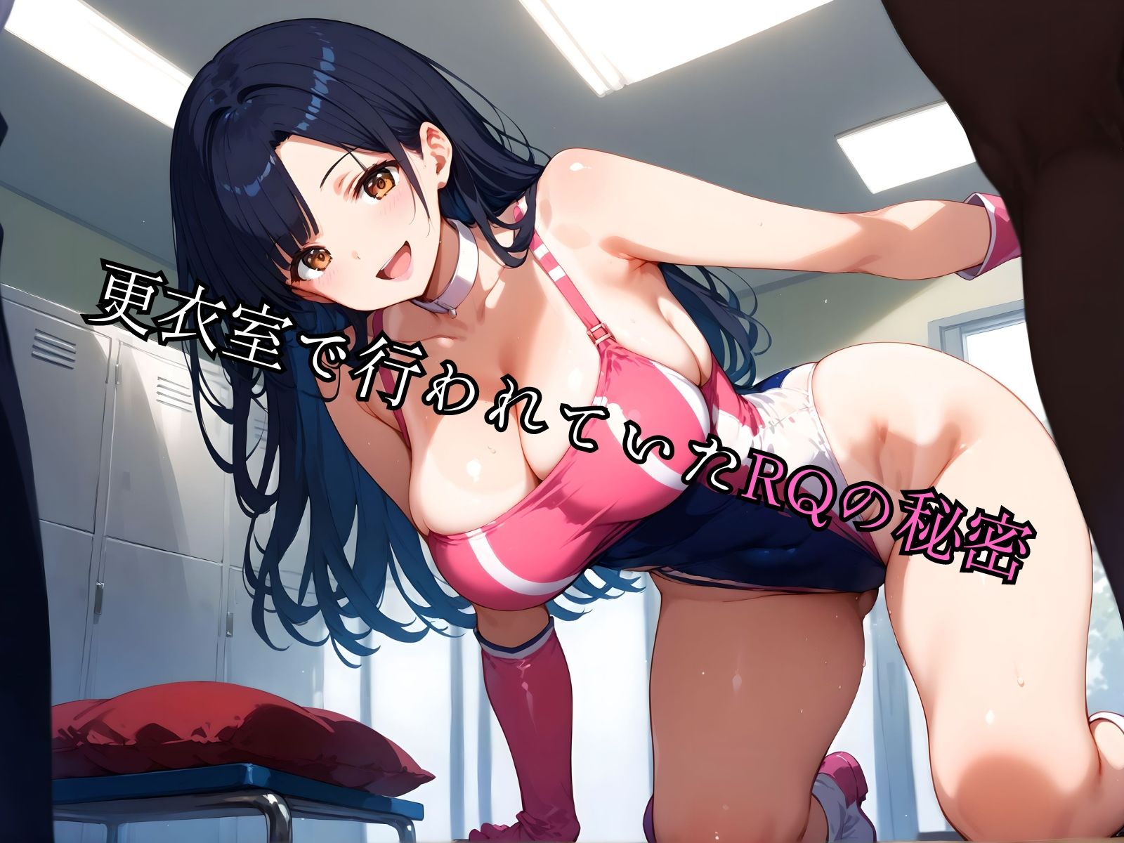 サンプル画像1:淫乱レースクイーンを盗撮 〜更衣室で行われていた性交〜(チキンナゲット) [d_441348]