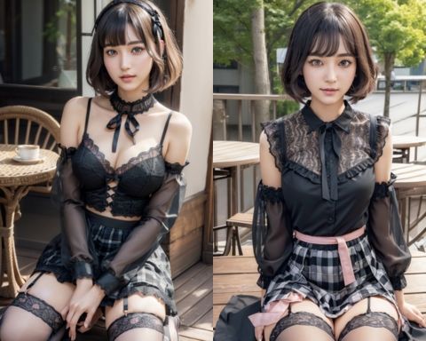 サンプル画像2:AIグラビア写真集17〜ぼくの彼女は地雷系・・・〜(ねも) [d_441349]