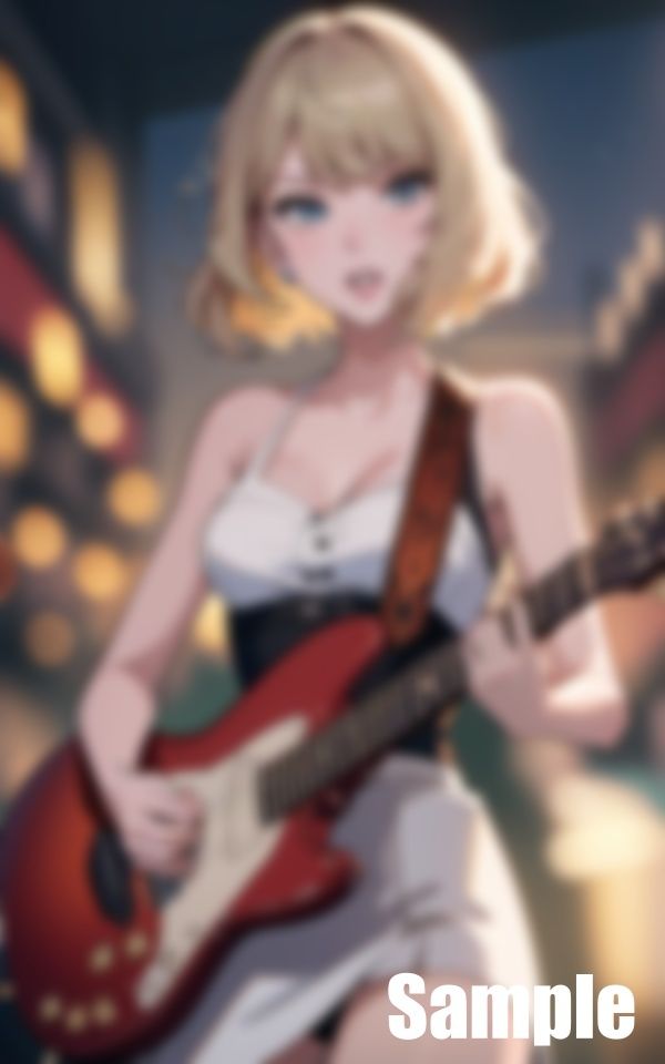 サンプル画像1:シンガーソングライター(はらく) [d_441550]