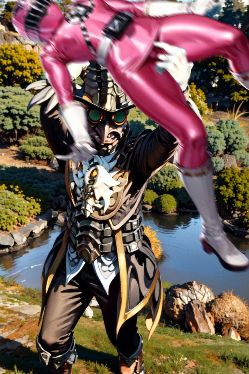 サンプル画像5:戦隊ヒロイン研究報告2024 5(AIヒロピン研究所) [d_441596]