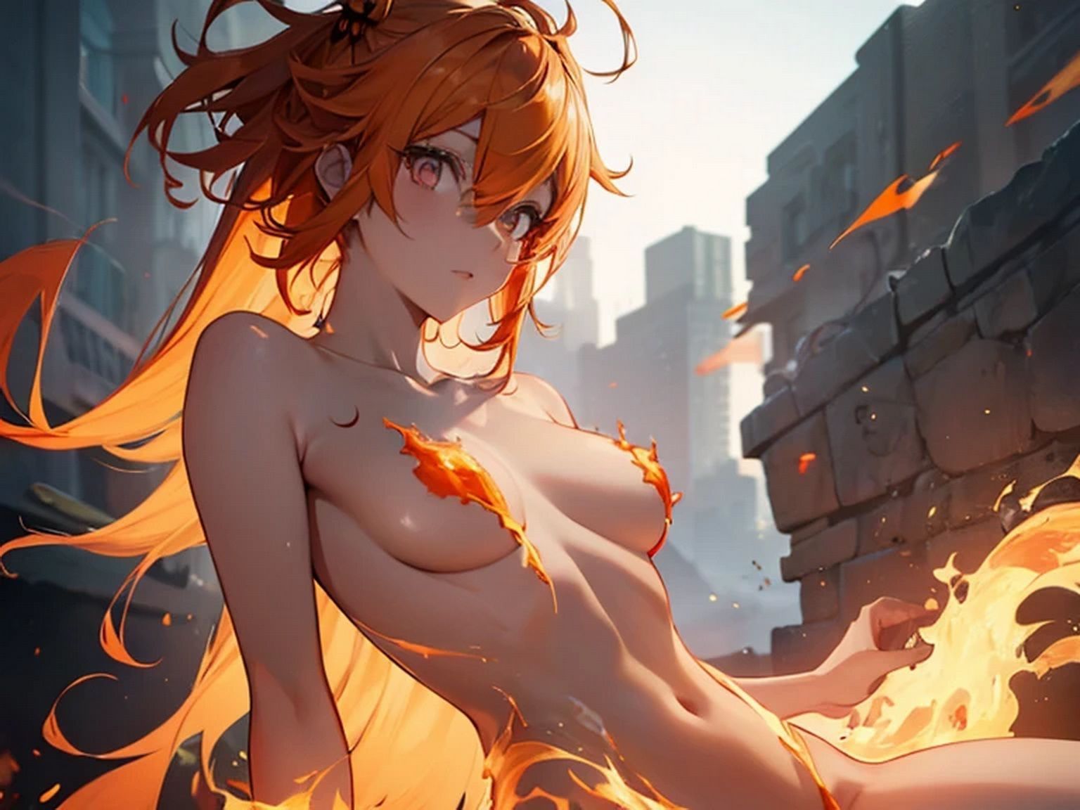 サンプル画像6:炎の神 イラストCG集(豊川内角) [d_441652]