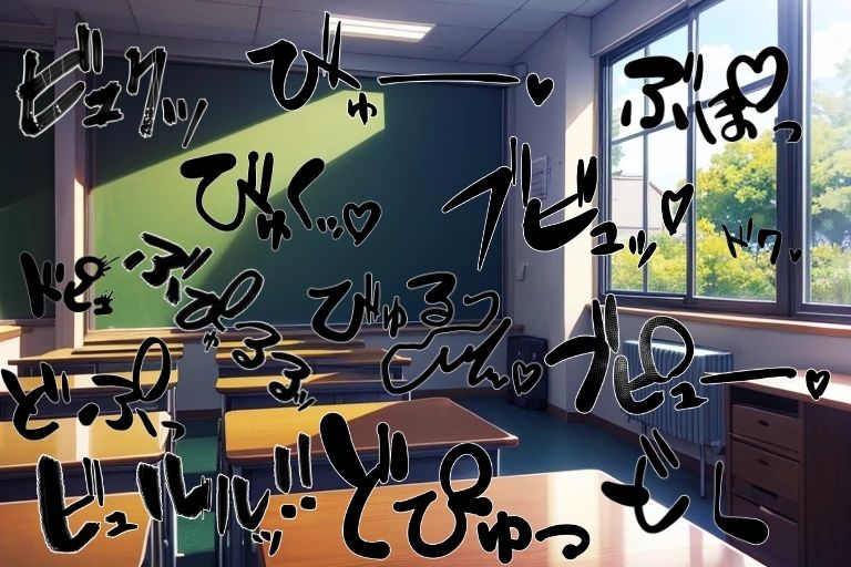 サンプル画像2:エロ漫画家・AIクリエイター向けの【18禁ドピュっと射精】カキモジ素材集(くまとねこ屋) [d_441656]