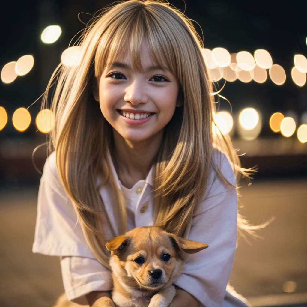 夜の街で:犬系女子との甘美なデートスナップのサンプル画像 6