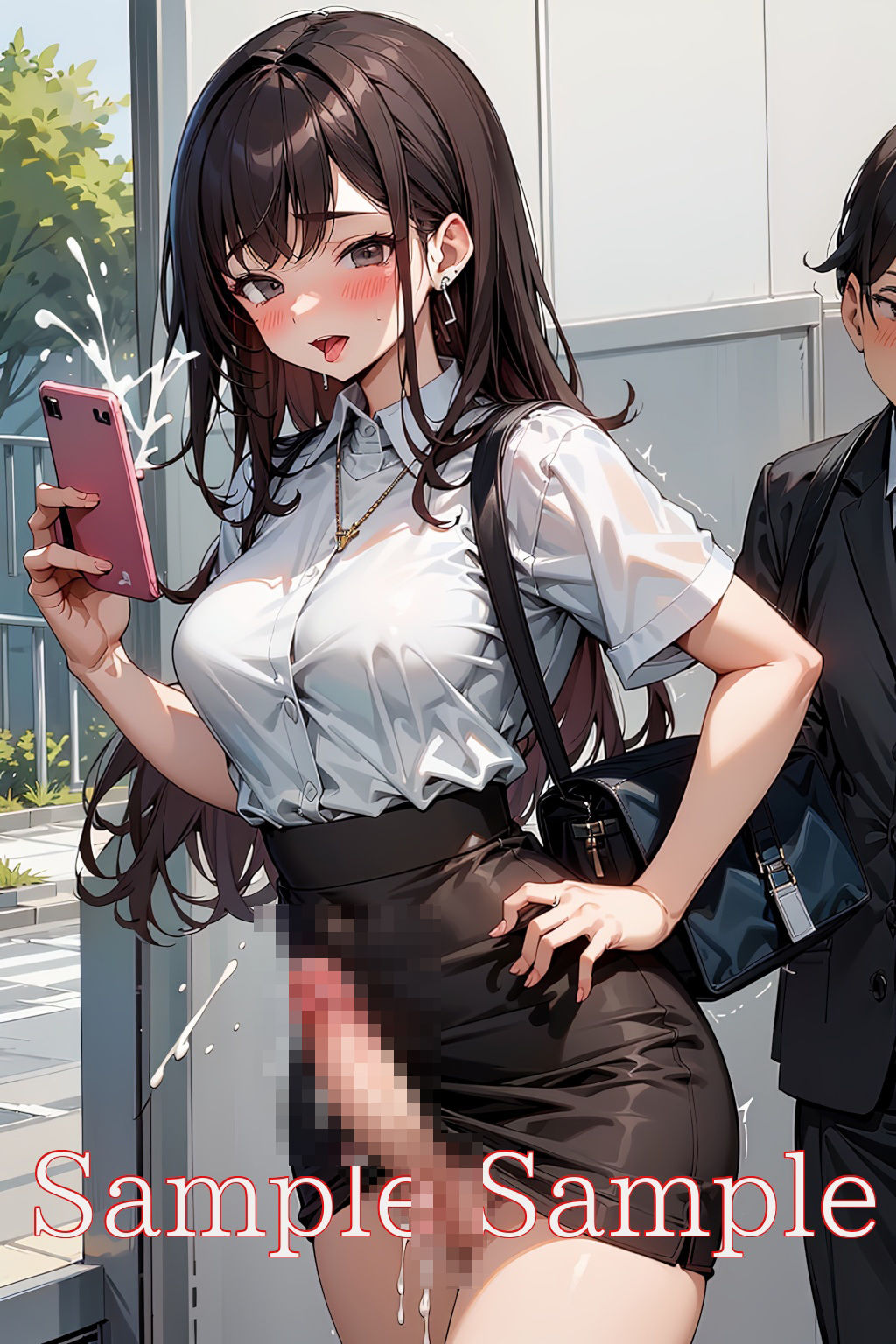 サンプル画像1:ふたなり野外露出（OL編）(味噌ごぼう) [d_441678]