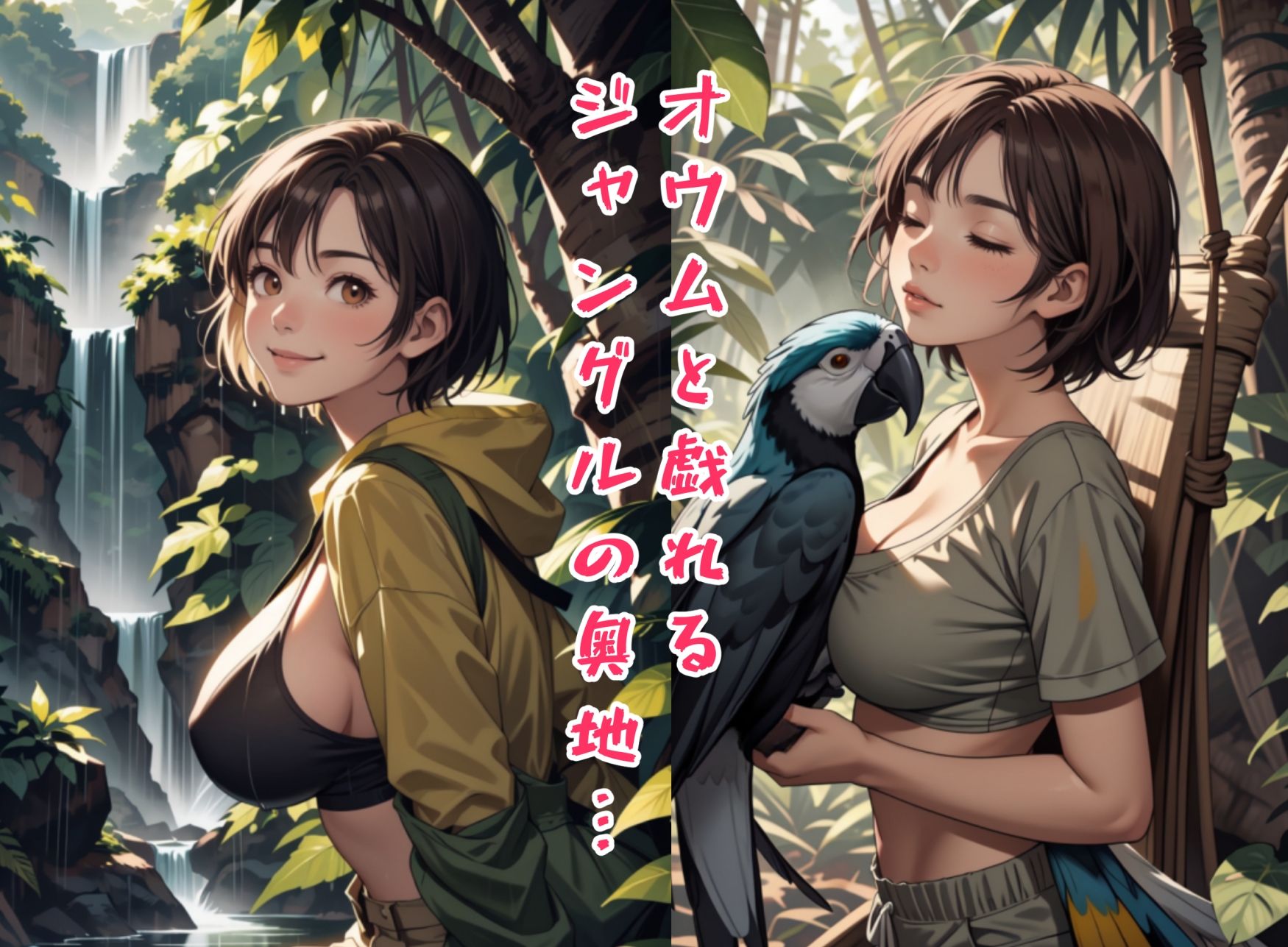 サンプル画像1:ジャングル蒸れ蒸れ探検隊(ピクセル詩人) [d_441836]