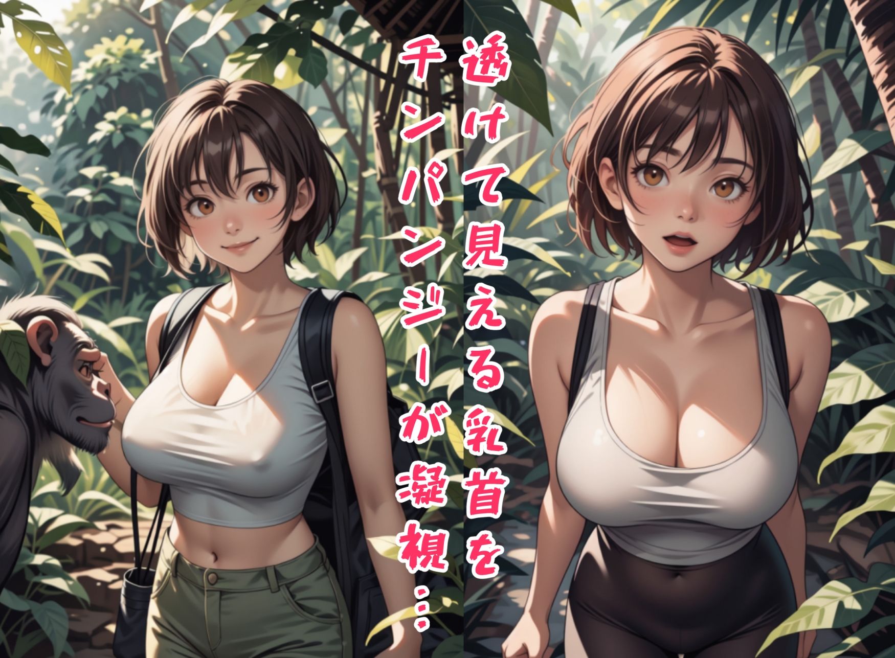 サンプル画像2:ジャングル蒸れ蒸れ探検隊(ピクセル詩人) [d_441836]