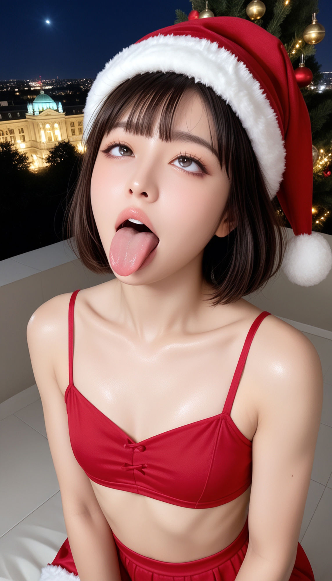 サンプル画像3:【着エロ】世の中の女、全員がアへ顔の世界線！コスプレ JK OL スーツ サンタ ジム 野外 チアガール チアリーダー ナース パン屋 店員 ポリス 警察 メイド 彼女 浴衣 着物(愛の女神) [d_441921]