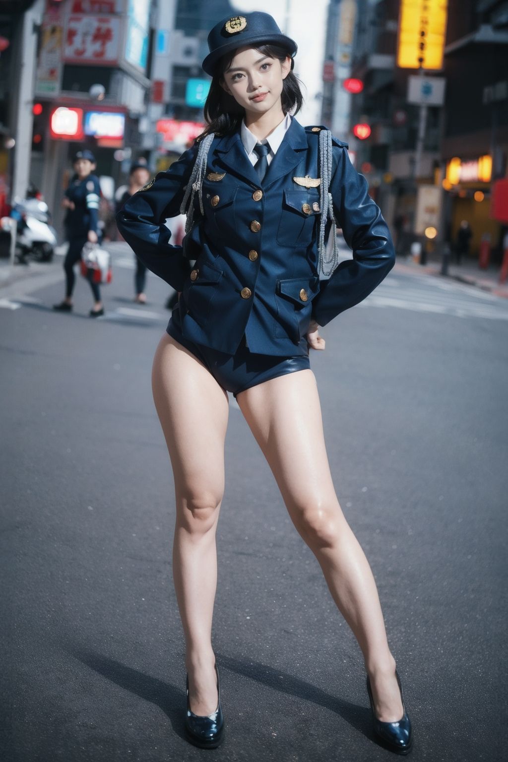 サンプル画像1:AI美女写真集 セクシーポリス交通課(IZ Laboratory) [d_441960]