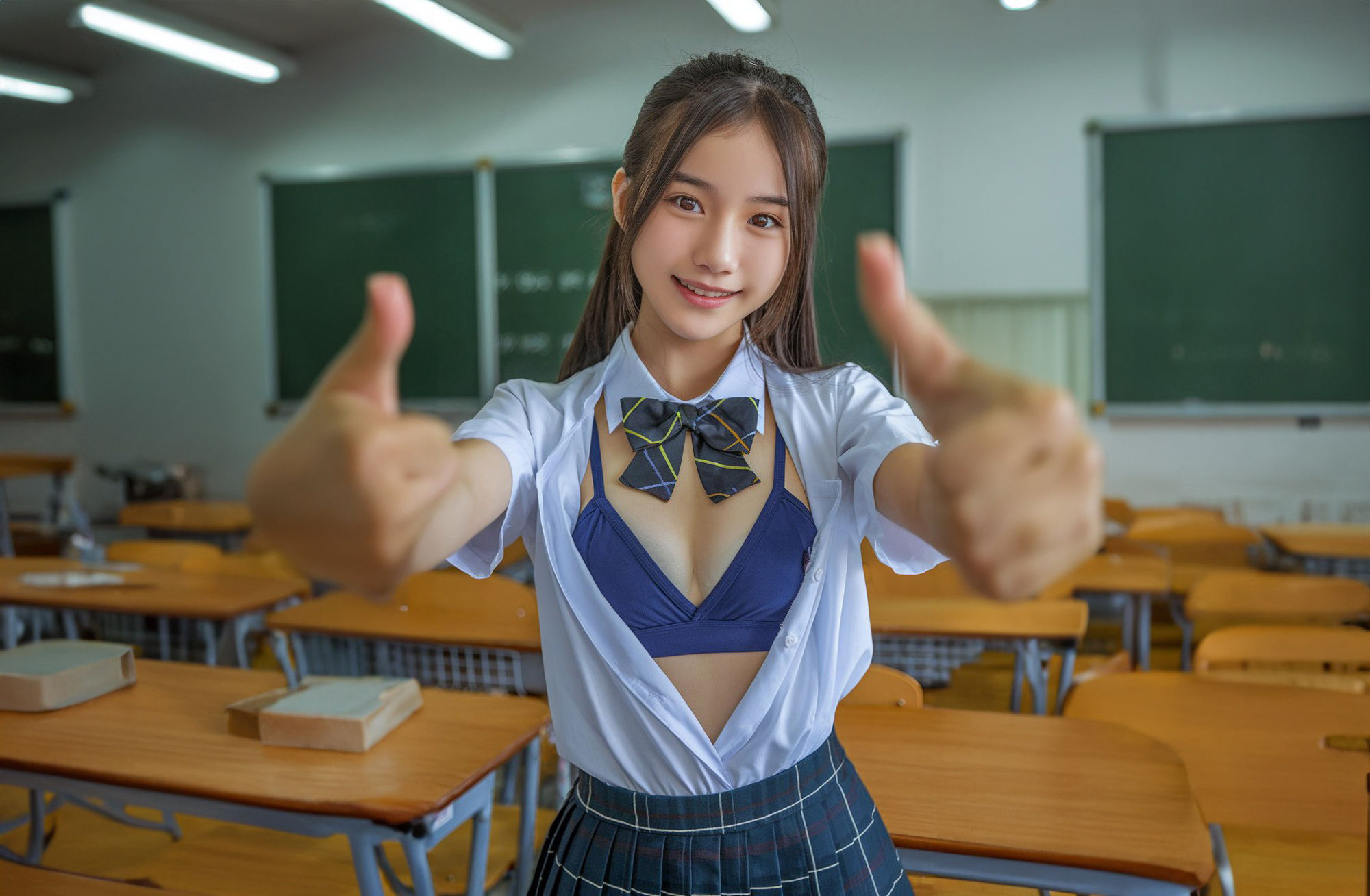 サンプル画像1:【グラビア動画】女子校生の魅惑(AI Girls Photo Collection) [d_441994]