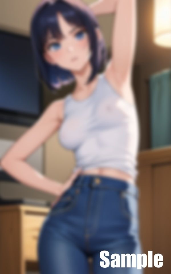 サンプル画像1:スキニージーンズをはかせたまま挿入(なずわな) [d_442007]