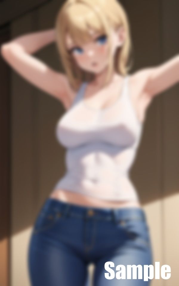 サンプル画像2:スキニージーンズをはかせたまま挿入(なずわな) [d_442007]