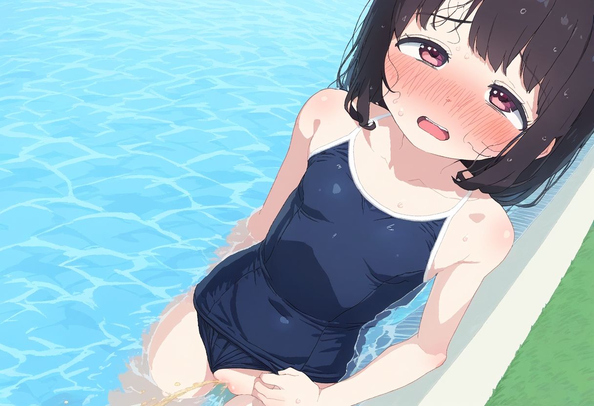 サンプル画像2:ショワショワ〜 水着放尿女子(ころも組) [d_442089]