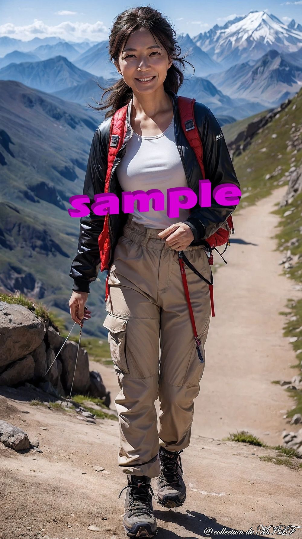 サンプル画像1:【AI】山登り女子の歓びと楽しみ(熟女コレクション) [d_442128]