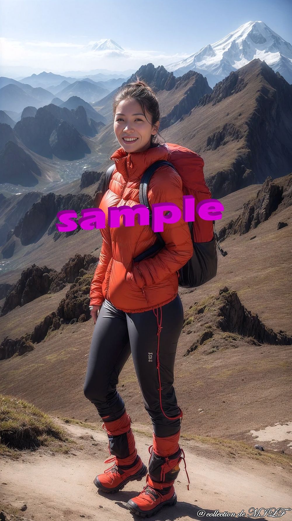 サンプル画像3:【AI】山登り女子の歓びと楽しみ(熟女コレクション) [d_442128]