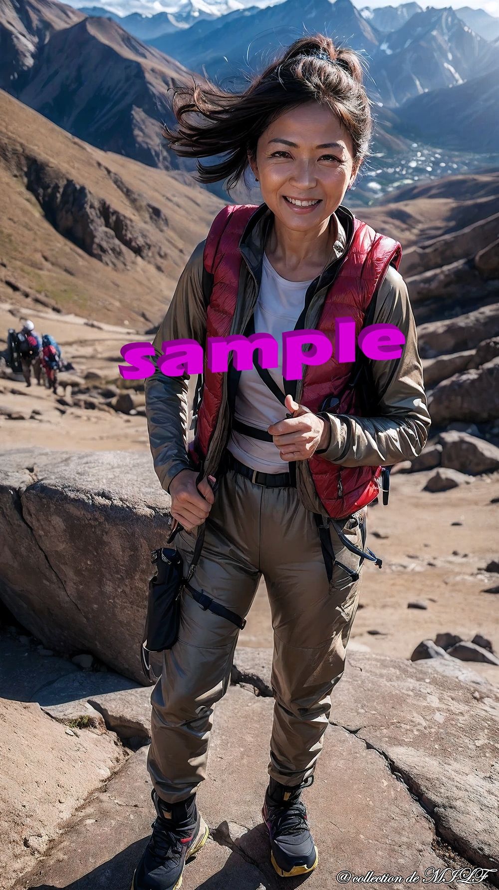 サンプル画像4:【AI】山登り女子の歓びと楽しみ(熟女コレクション) [d_442128]