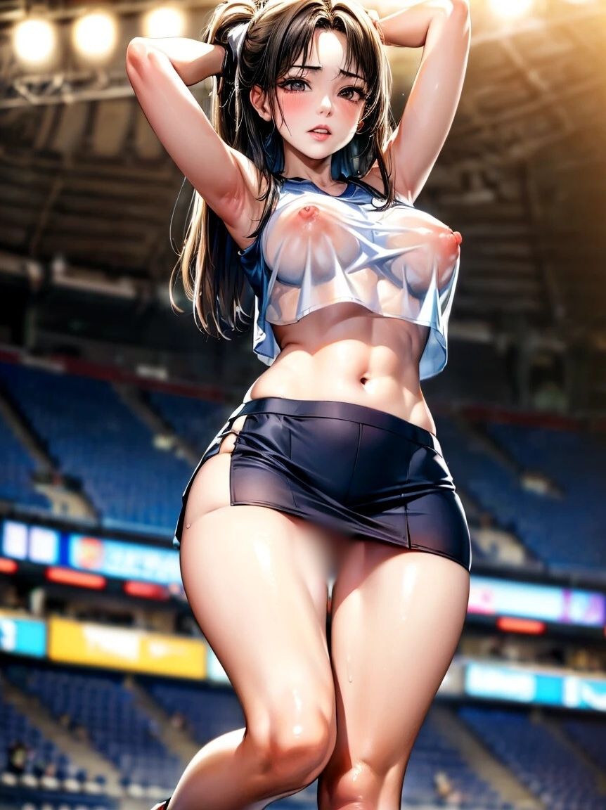 サンプル画像1:ラウド・デザイア: チアリーダーたちとの快楽の交歓(夢幻出版【イラスト】) [d_442183]