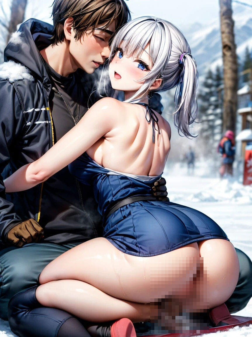 サンプル画像1:ホワイト・エクスタシー: ゲレンデでの秘密の時間(夢幻出版【イラスト】) [d_442190]