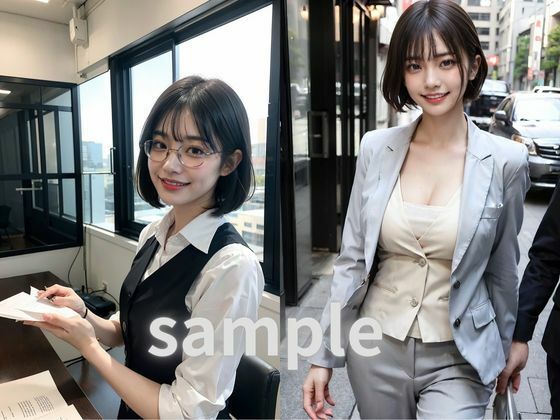 サンプル画像1:【OLシリーズ】上司には言えない私の秘密（スーツ/巨乳/緊縛/フェラ(Aibase) [d_442223]