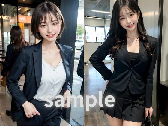 サンプル画像2:【OLシリーズ】上司には言えない私の秘密（スーツ/巨乳/緊縛/フェラ(Aibase) [d_442223]