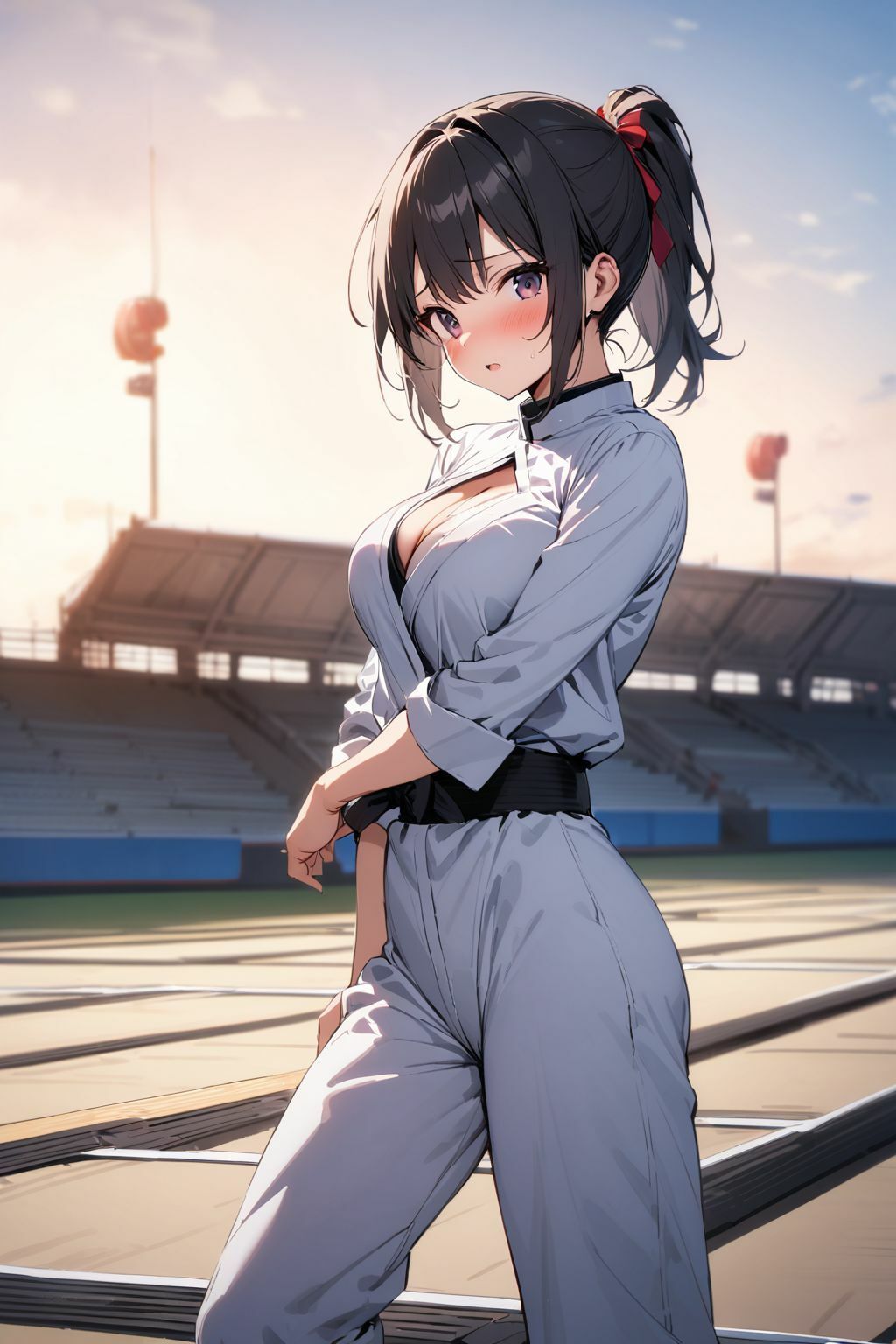 サンプル画像1:巨乳柔道少女はロッカー室で 監督のチ〇ポに堕ちる(気になるあの娘) [d_442238]