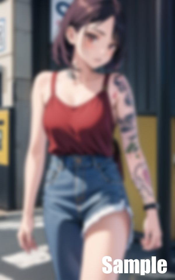 サンプル画像1:タトゥー少女(はくむせ) [d_442333]