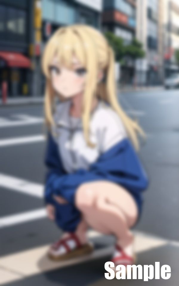 サンプル画像1:地方都市のヤンキー女(はっしゅ) [d_442351]