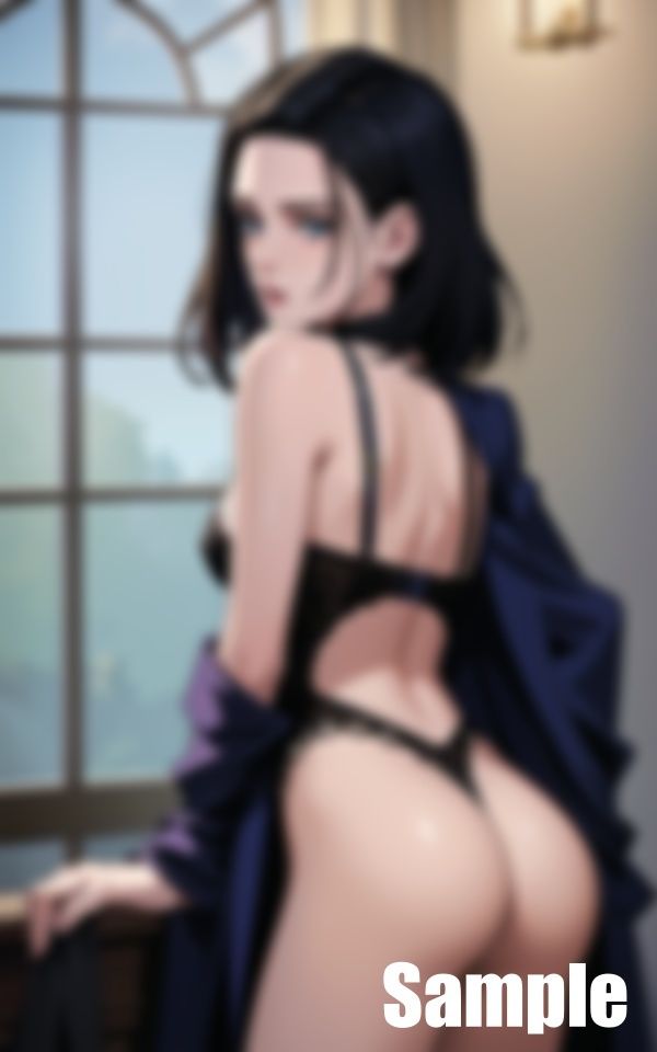 サンプル画像1:欧州黒髪美女をガン突きする(ひんつ) [d_442397]