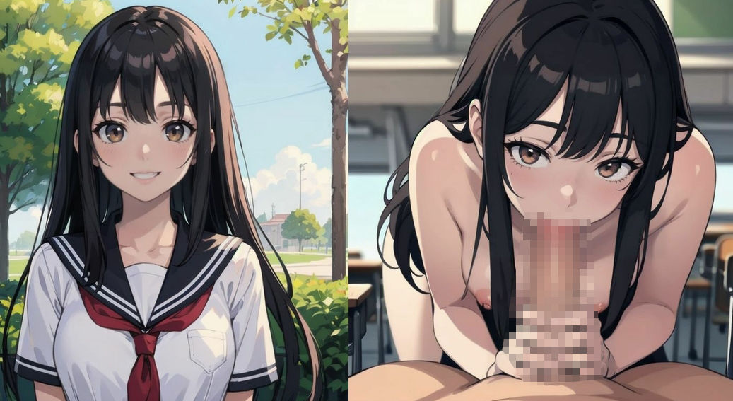 サンプル画像5:清楚系JK2コマ堕ち画像集(ト・ヨーダ) [d_442452]