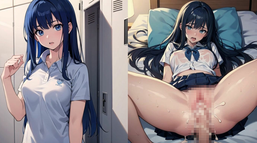 清楚系JK2コマ堕ち画像集のサンプル画像 6