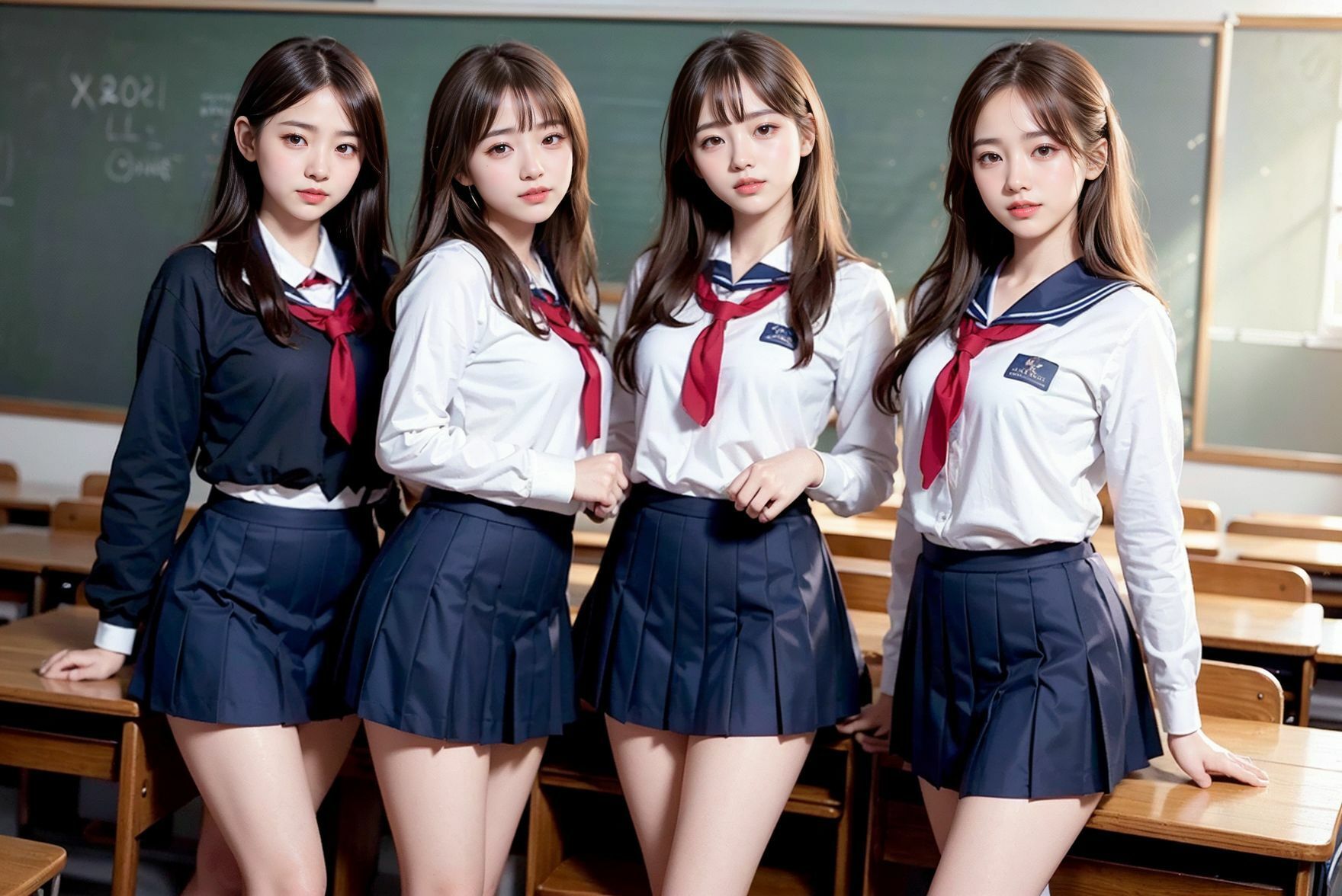 サンプル画像1:ハーレム状態に！？転勤先は女子校だった…(I.A.) [d_442521]