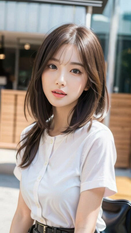 サンプル画像3:AI生成 日本の美人OL図鑑 Vol.1 渋谷編-オフィスユニフォーム特集(美伝プロジェクト) [d_442606]