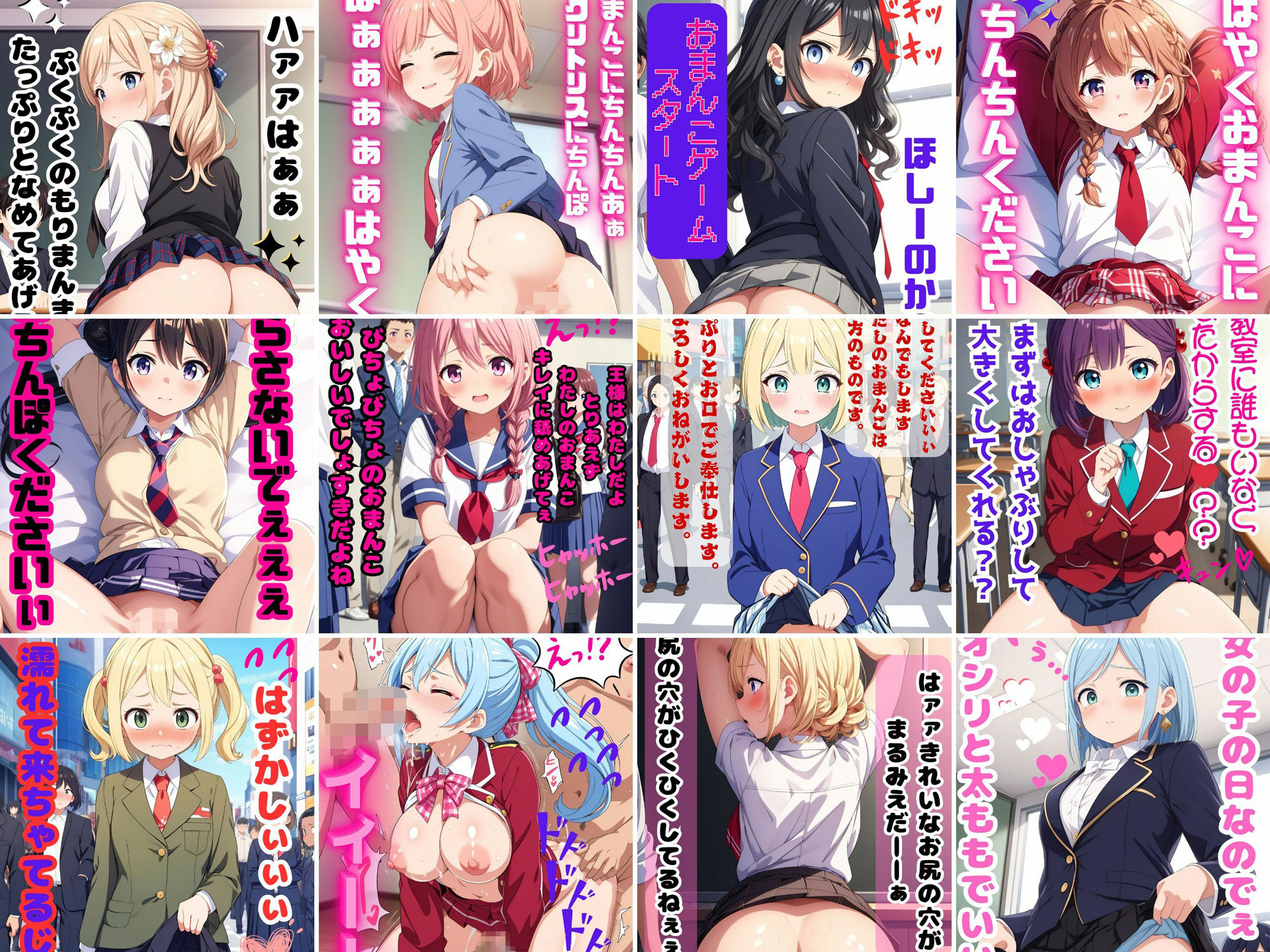 サンプル画像1:みんなに見られる！羞恥心学園！(Creative worker) [d_442633]