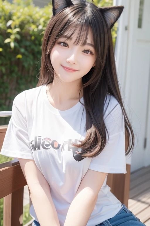 サンプル画像2:猫耳の女の子(aigirlphoto) [d_442639]