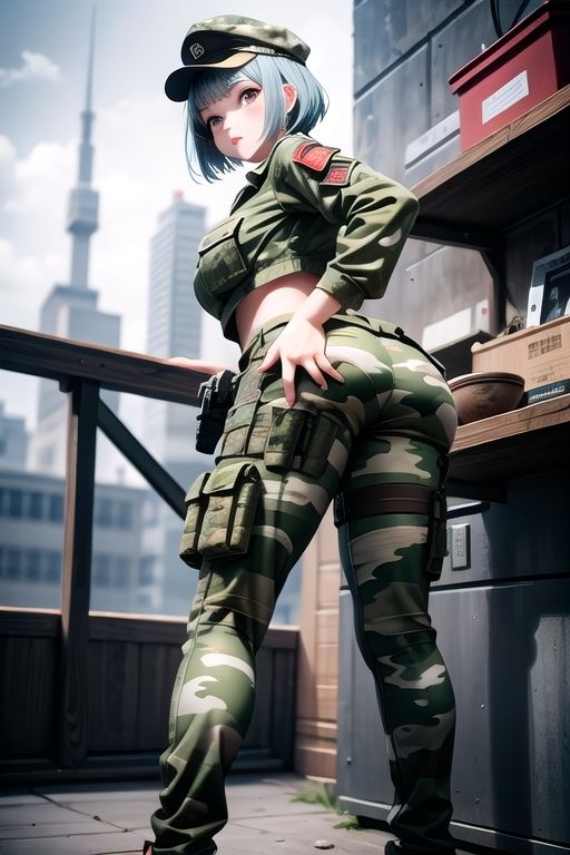 サンプル画像1:コンバット女子お尻まとめ(ブロッコリーマン) [d_442640]