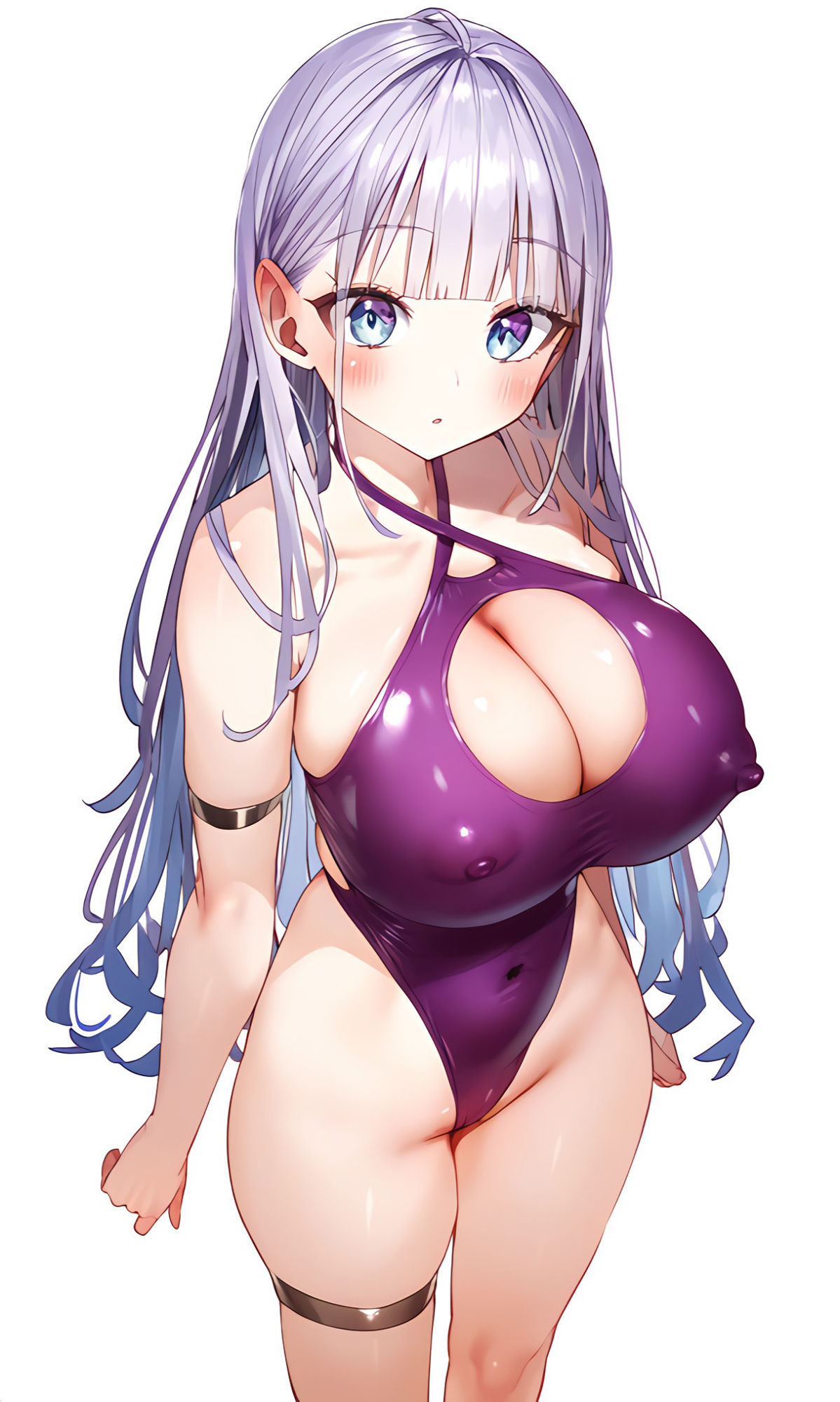 サンプル画像6:エチエチすぎる！すごい角度のハイレグワンピース水着(まんぱいあん) [d_442682]