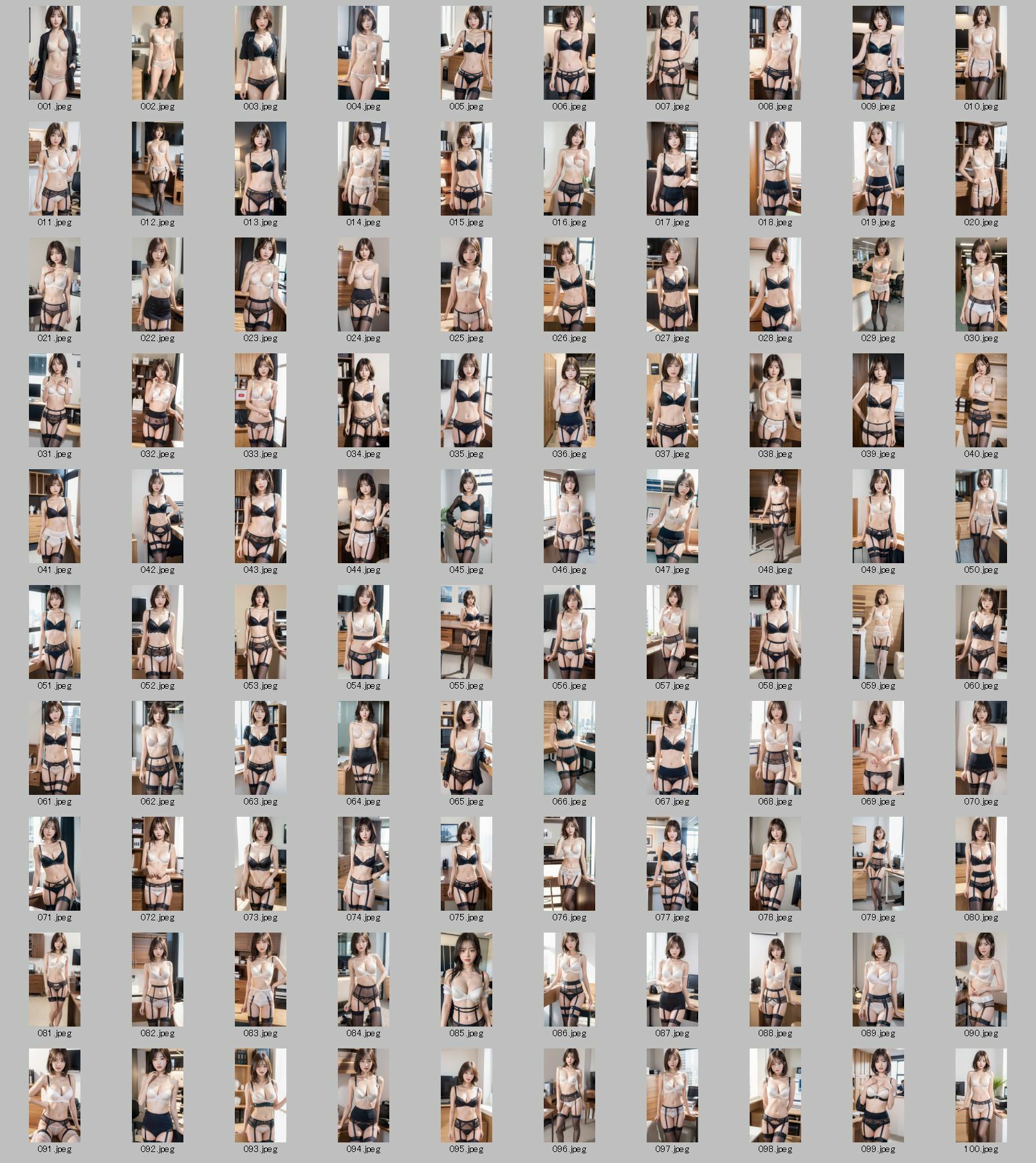 サンプル画像6:AI生成 日本の美人OL図鑑 Vol.1 渋谷編-ランジェリー特集(美伝プロジェクト) [d_442757]